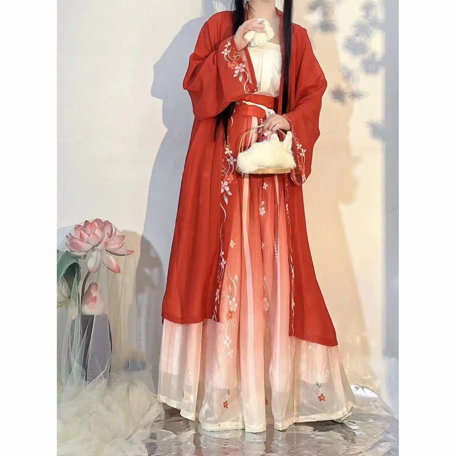 Song Dynasty Hanfu Set - Original Women's 165 170 Chinese Dress Modified Duijin Qiyao Chinese Tradition Clothes Women