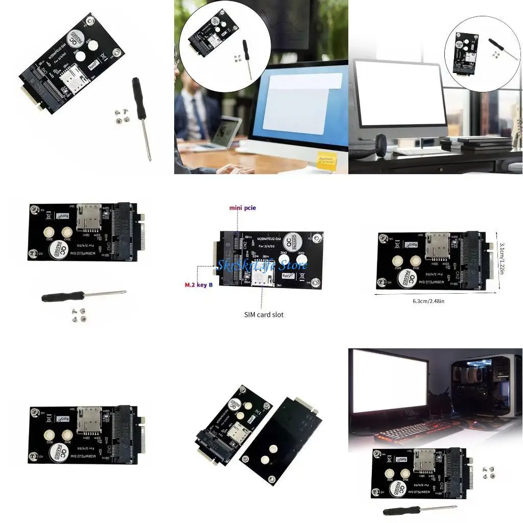 

E65E B to mPCIE Converters Cards mPCIE to B Adapters Development Board