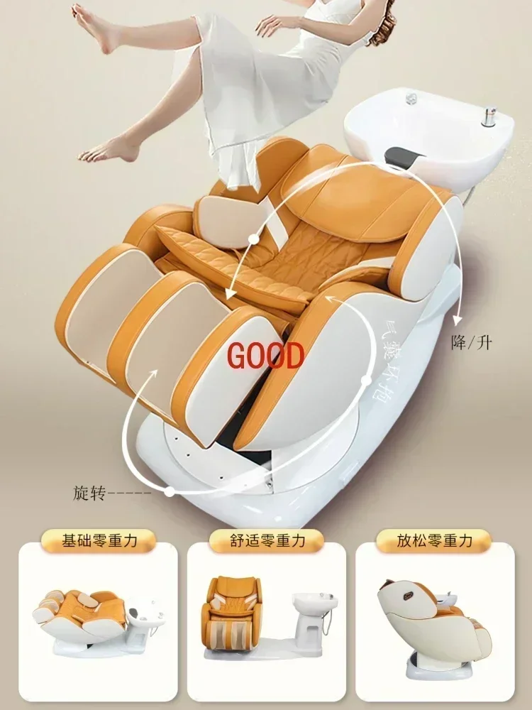 TAO Spa Hair Bed Professional  Makeup Chair Commercial Chairs Beauty Customer Luxury Hairdressing Washbasin Stylist Aesthetic