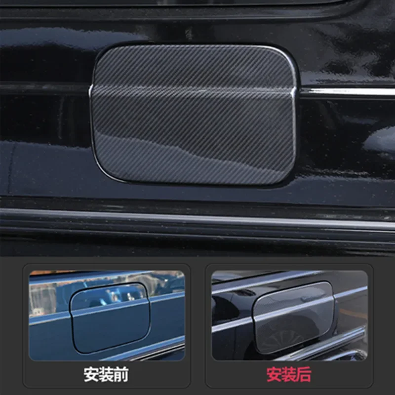 For 19-25 Mercedes-Benz G-Class G500, G63, G350, G400, G550, G450 Modified Carbon Fiber Fuel Tank Cap Decorative Cover Sticker view 2