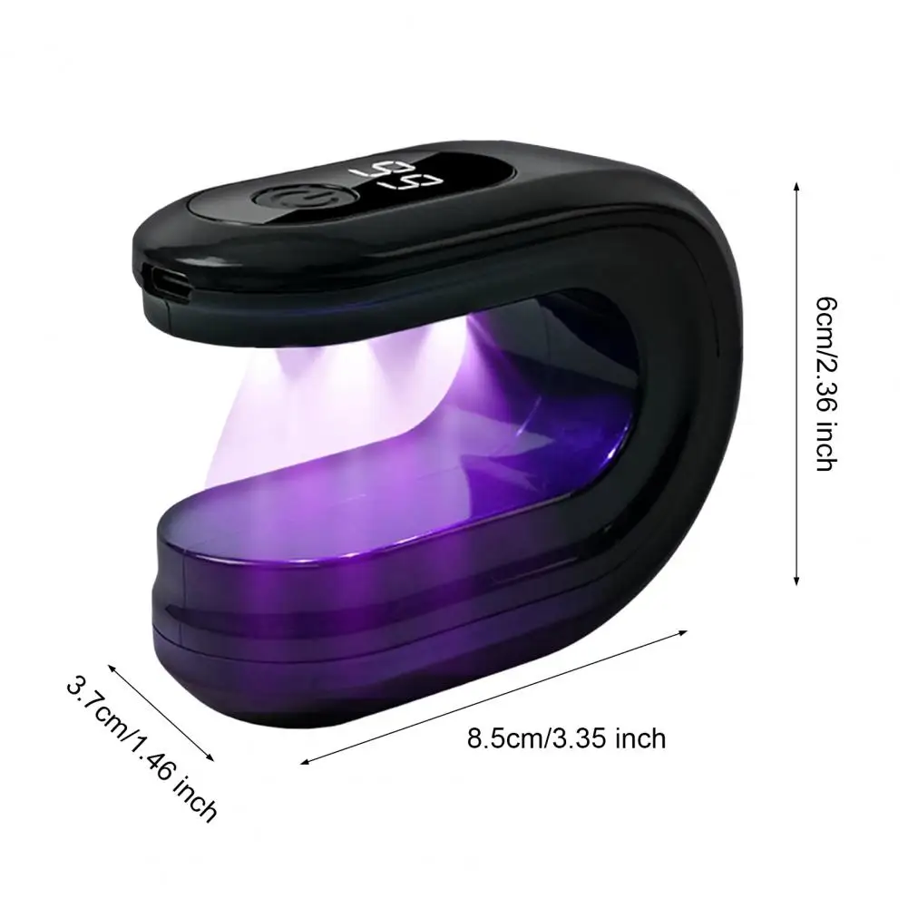 Mini UV LED-nagellamp voor gelnagels Draagbaar manicurelicht Handheld U-vormig uithardingslicht voor sneldrogend