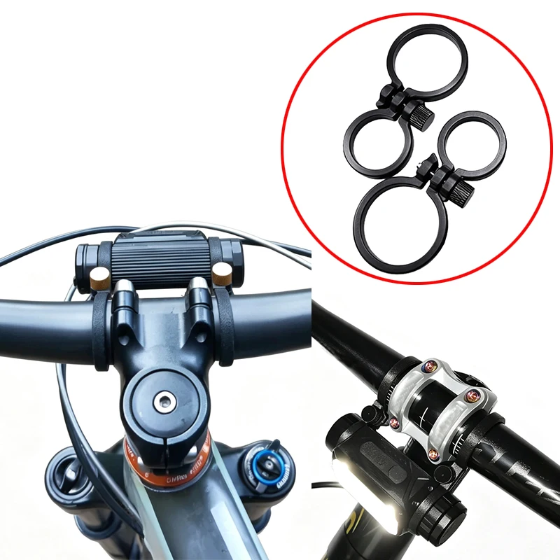 1Pair For NITECORE HC65/HC75 UHE Headlamp‑to‑Bike Light Conversion Bracket Multi-Angle Adjustment Night Riding Headlight Mount
