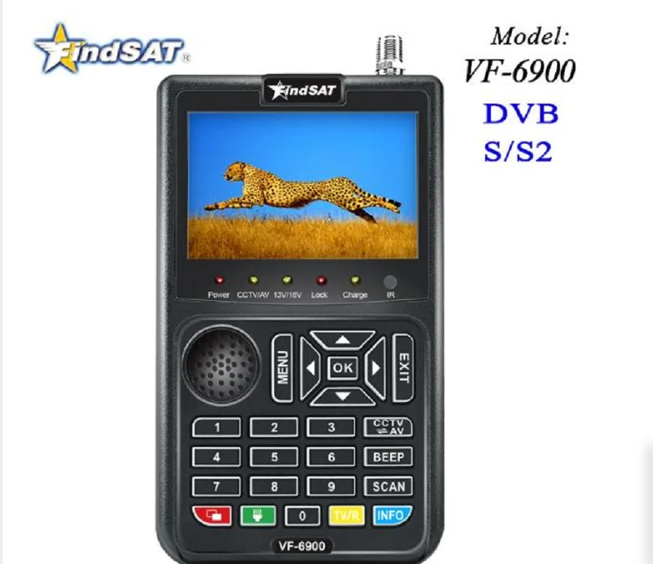 Findsat VF-6900 HD Digital Satellite Finder DVB-S/DVB S2 Meter 3.5