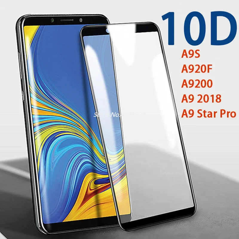 10D Tempered Glass on The for Samsung Galaxy A9 2018 A920F A9200 A 9 Star Pro A9s Safety Protective Glass Full Screen Protectors