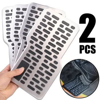 Paslanmaz Çelik Araba Aşınmaya dayanıklı Pedal Kaymaz Metal Fren Balatası Kalınlaşmış Pedal Ana Kabin Metal Tamir Koruyucu Ayak Mat