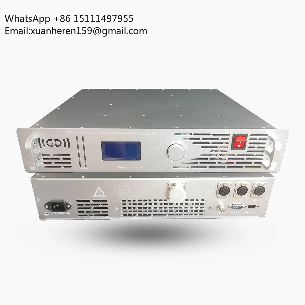 GD-FM-300W 300W FM Transmitter  PLL Stereo FM Transmitter  FM Broadcasting Transmitter Radio Station