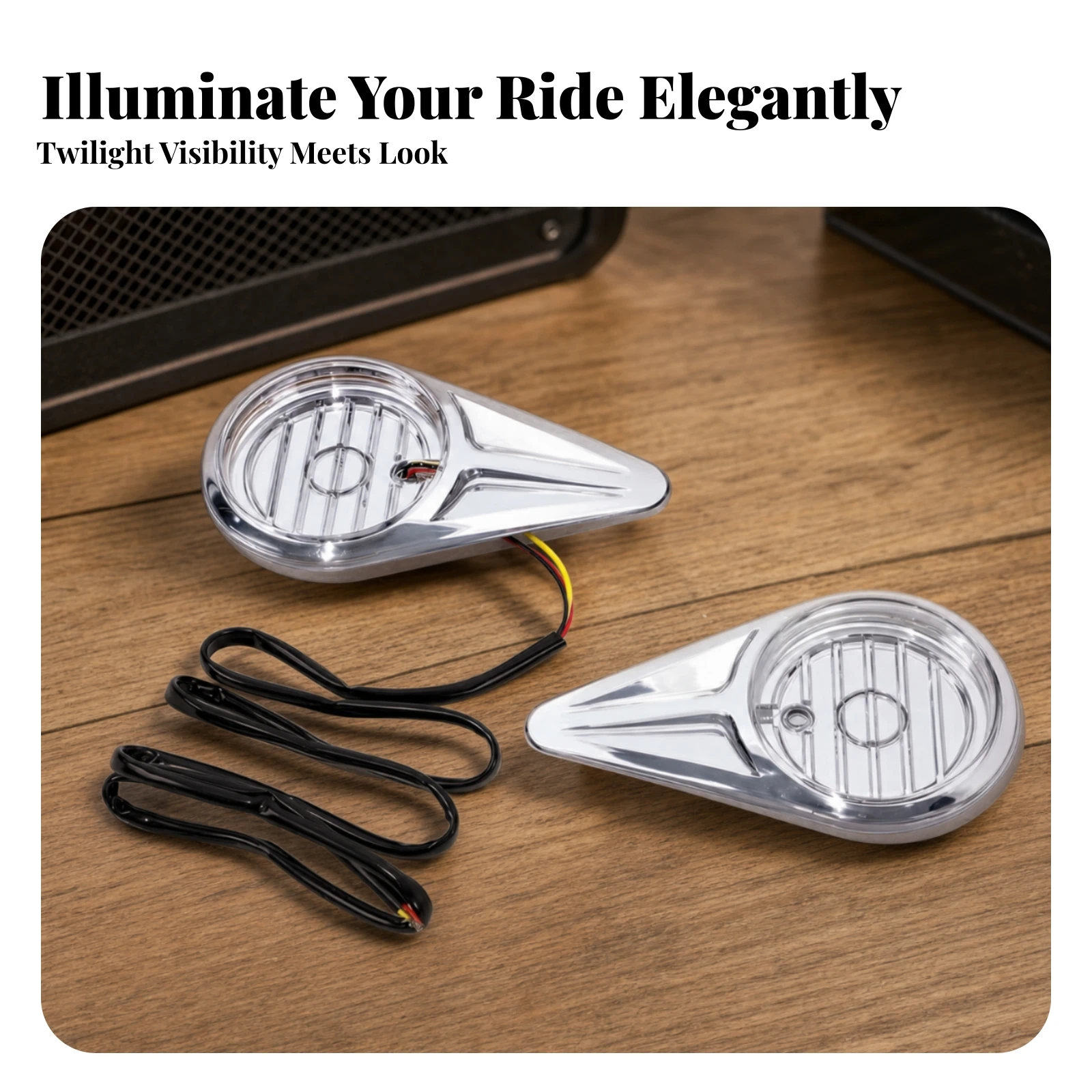 Gold Wing Side LED Lights Bright Side-Mounted LED Motorcycle Lights Long-Lasting Replacement