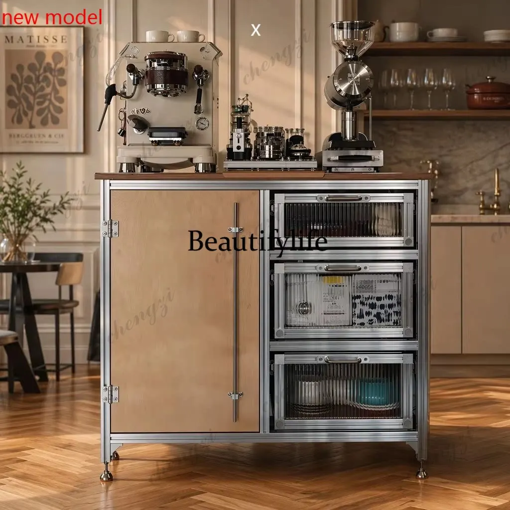 DD182Household dining side, multi-layer creative storage cabinet can be customized drawers, multi-functional tea, coffee cabinet