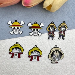 10pcs Alloy Drip Charm Classic Cartoon Anime Character Earring Pendant DIY Keychain Bracelet Pendant Jewelry Accessories