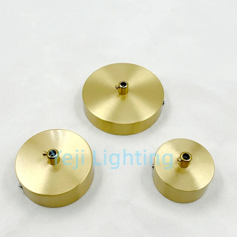 

Copper Lamp Base Chandelier Fixing Plate Ceiling Lamp Round Brass Ceiling Plate Golden Thickened Copper Ceiling Rose Cable Grip