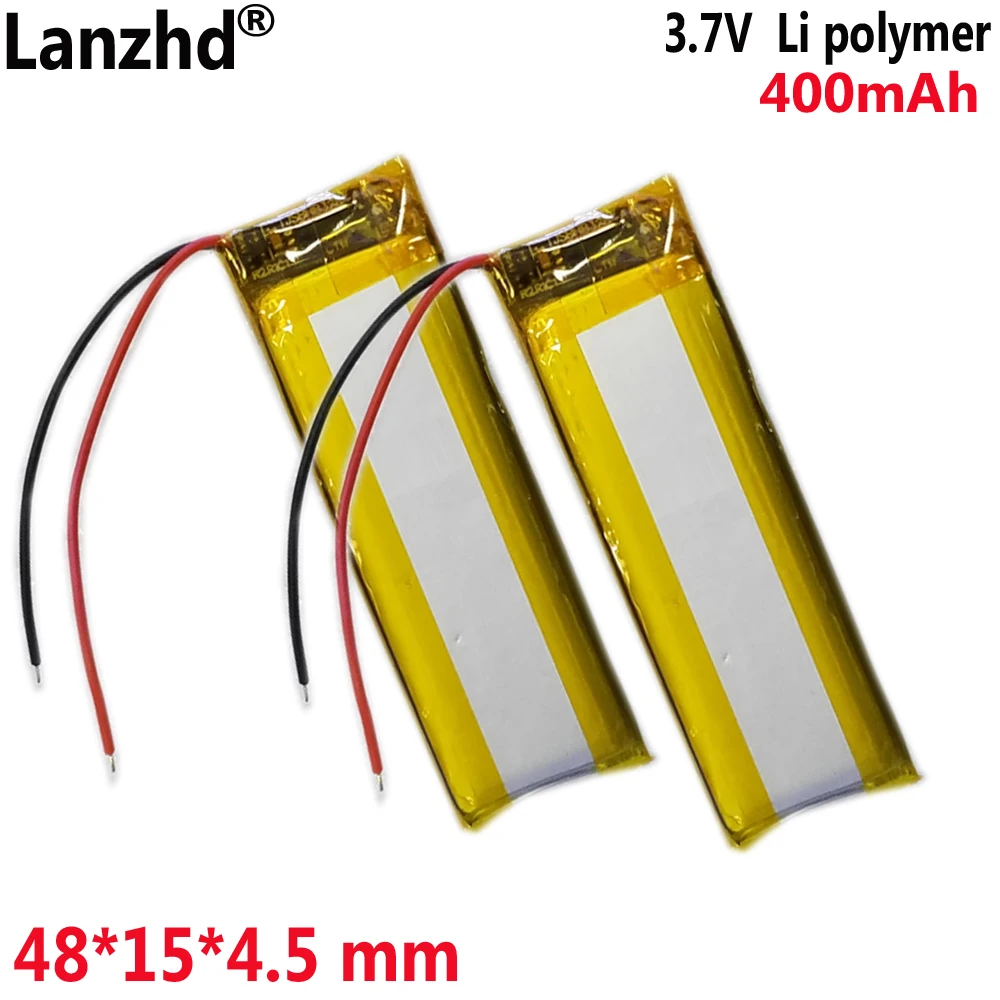 3.7V lithium battery For Recording pen point reading pen Business pen Long 400mAh 451548 451550