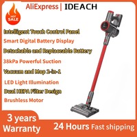 Cordless Wet and Dry Vacuum Cleaner 38kPa Strong Suction Removable Battery Electric Sweeper Handheld Vacuum Cleaner for Home