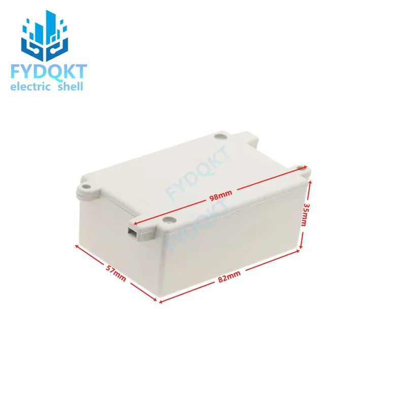 1Pcs 82X57X35Mm Abs Elektronische Behuizing Diy Instrument Project Doos Printplaat Relais Module Behuizing draad Junction Box