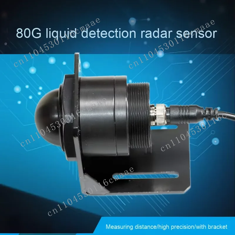 80G millimeter wave radar liquid level sensor non-contact liquid level detection transmitter water meter rangefinder