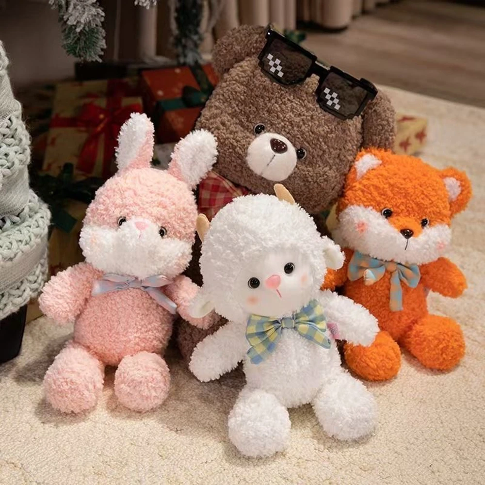 

Hot-selling Super Cute Diary Series Fox Plush Toys, Rabbit Bear Large-sized Fluffy Soft Soothing Pillow Playmate Birthday Gift