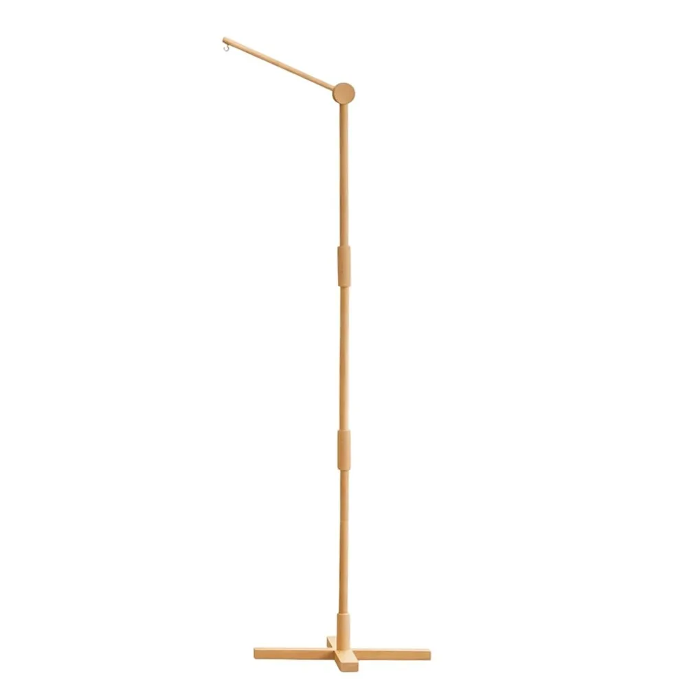 WOWFU-Wooden Floor Standing Mobile 61 Inches For Crib-For Crib Movable Baby Mobile Hanger Anti-Dumping Attachment