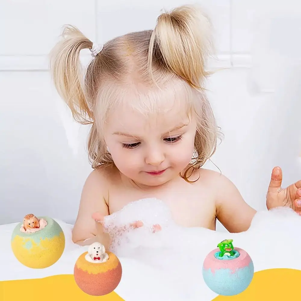 Cute With Surprise Inside Bath Bombs Handmade Skin-friendly Natural Bath Bombs Vegan Essential Oil Gentle Bath