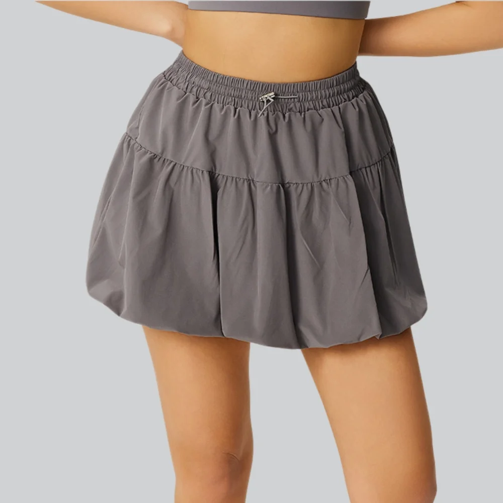 

Женская спортивная юбка-шорты для фитнеса и йоги с высокой талией, для гольфа и тенниса, с подкладкой, быстросохнущая, для тренировок в спортзале