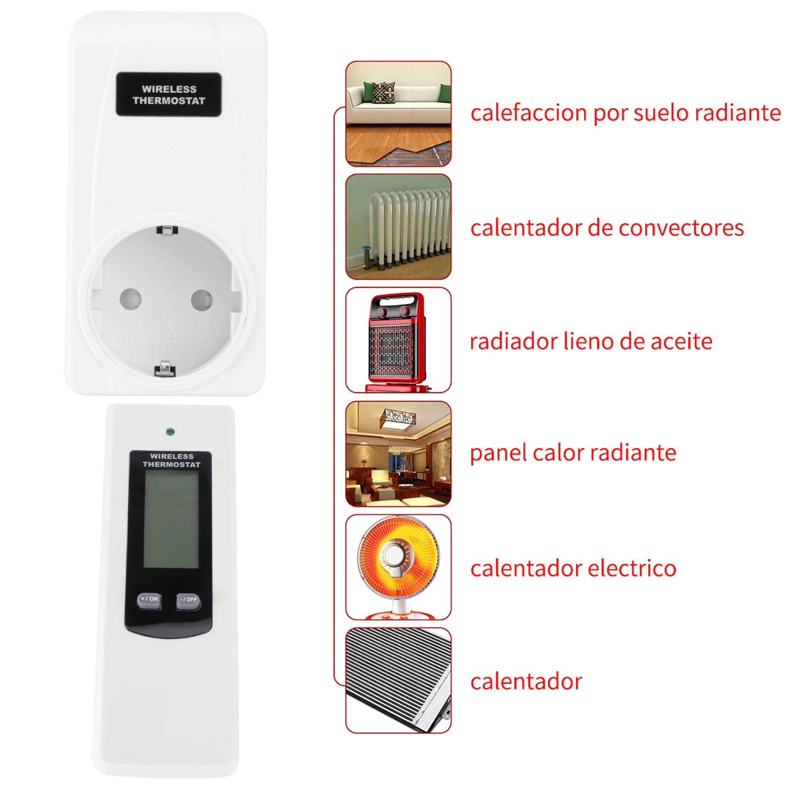 

Программируемая беспроводная розетка для контроля температуры, термостат, контроллер для дома
