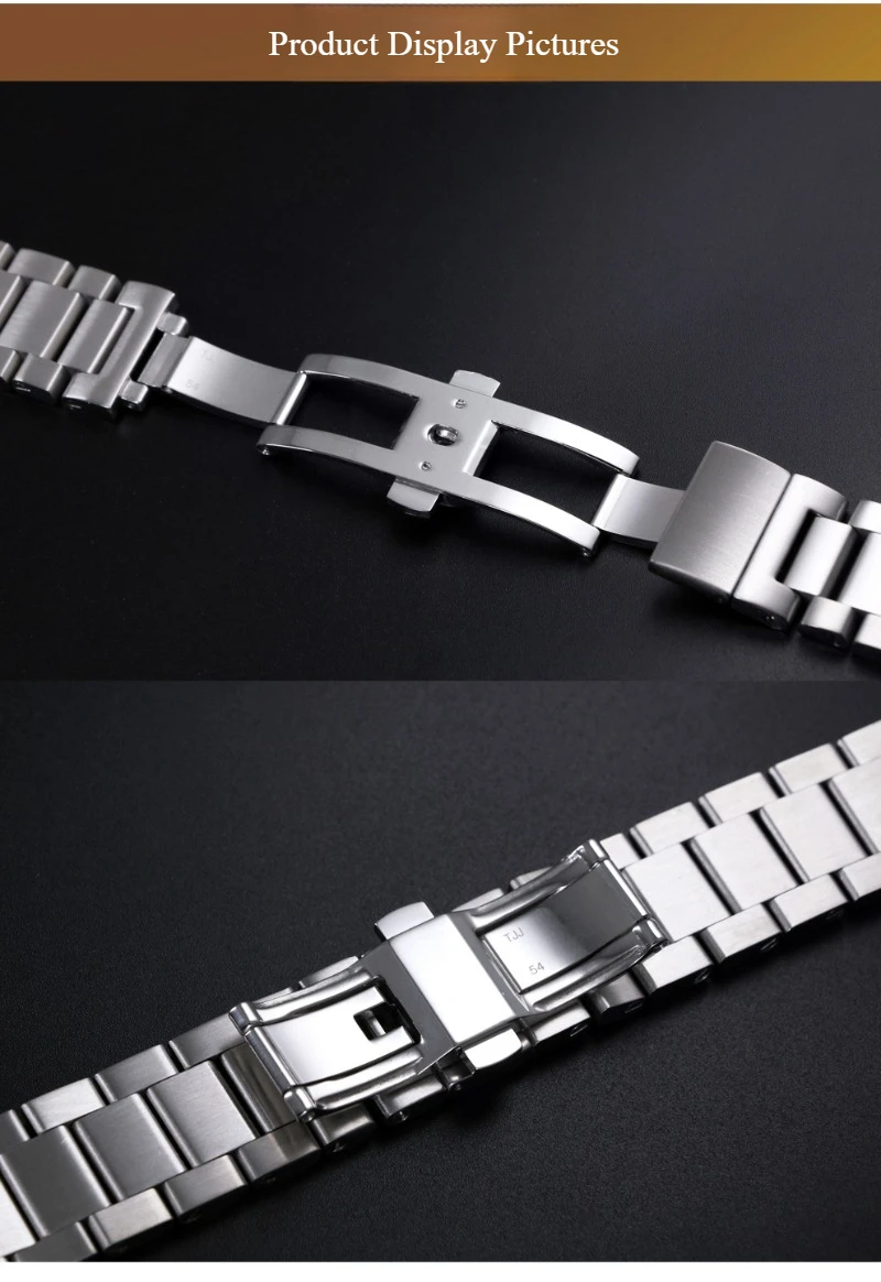 Correa de reloj Seamaster de 20MM para hombre, correa de acero sólido adecuada para la serie Omega Seamaster, pulsera de acero, correa de reloj para hombre