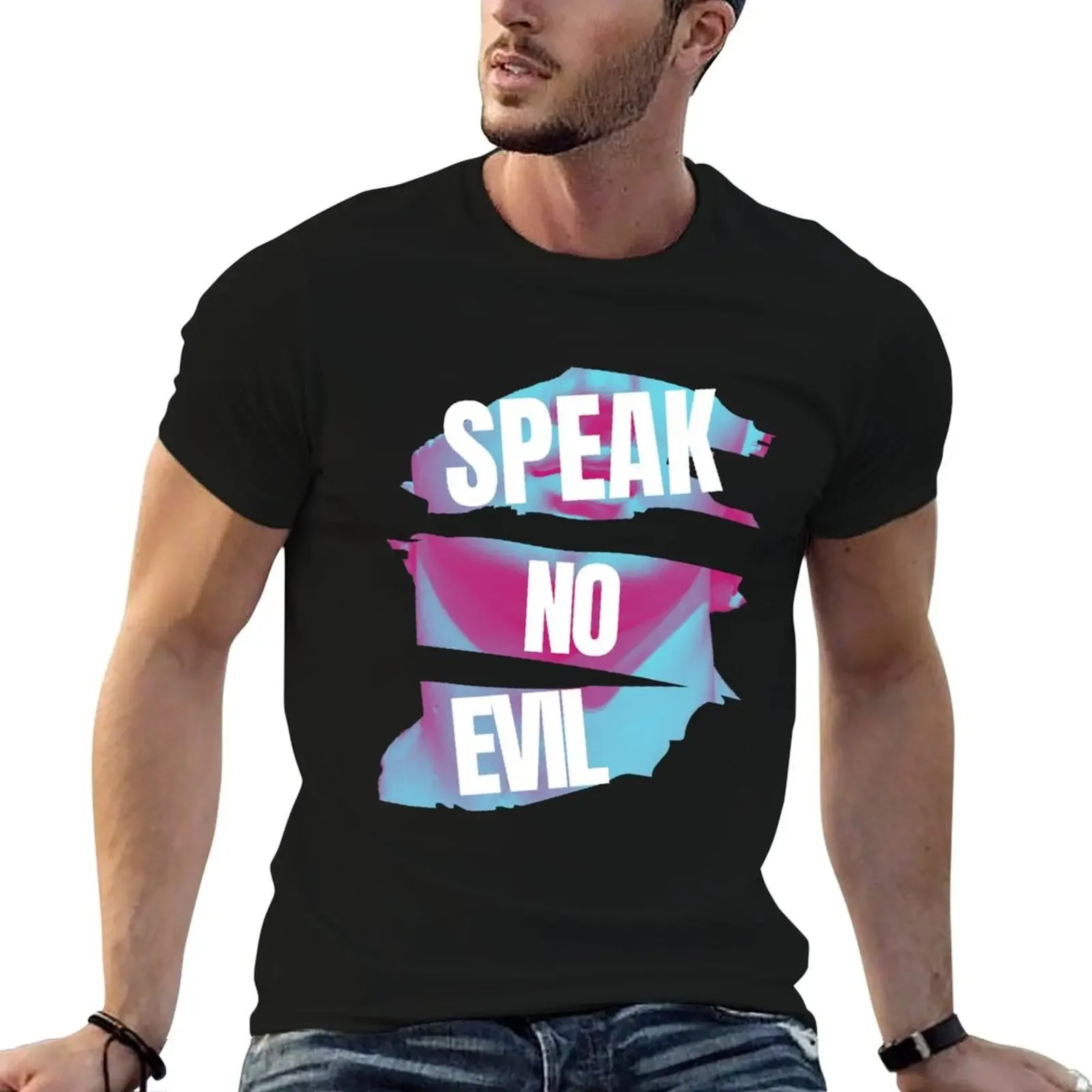 Speak No Evil T-Shirt sports fans shirts graphic tees compression shirt men