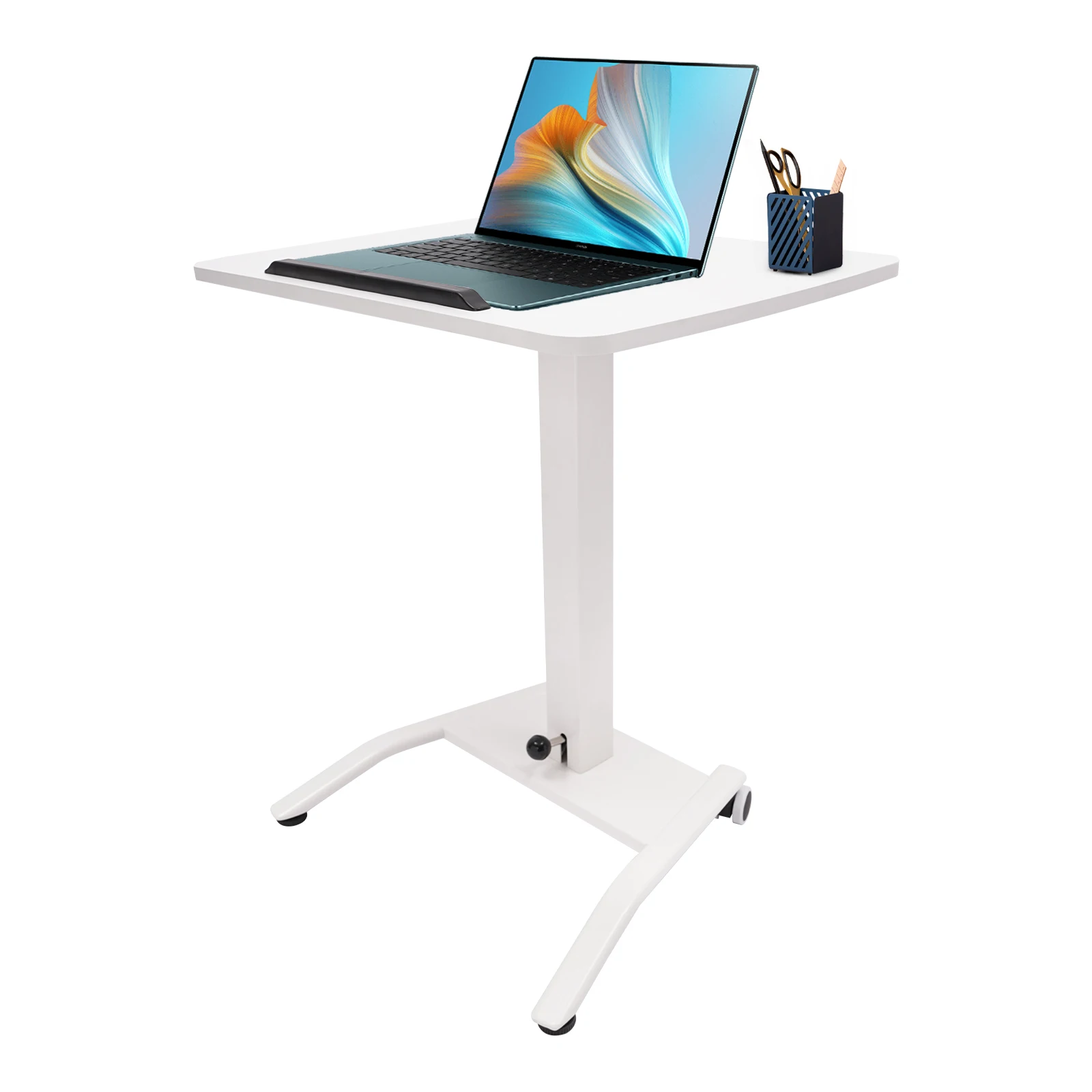 Rv decoração mesa do computador móvel 71-108cm altura ajustável mesa de rolamento em pé mesa de elevação móvel sentado estação de trabalho para