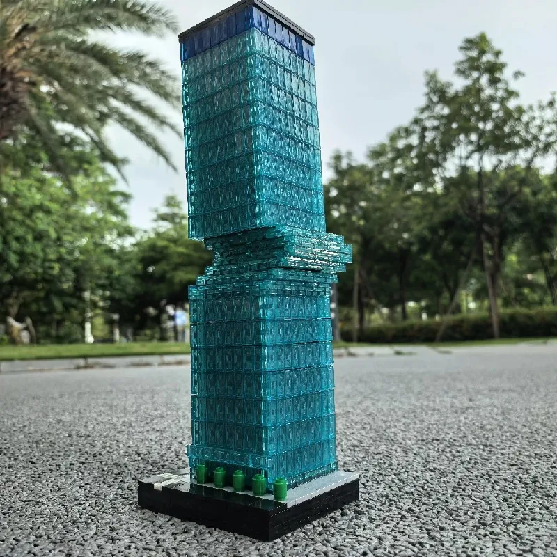 مجموعات مباني منزل برج بانوراما، متجر شقة المدينة، مجموعة نماذج كتل المباني المعيارية، هدية للأطفال 1892 قطعة #5