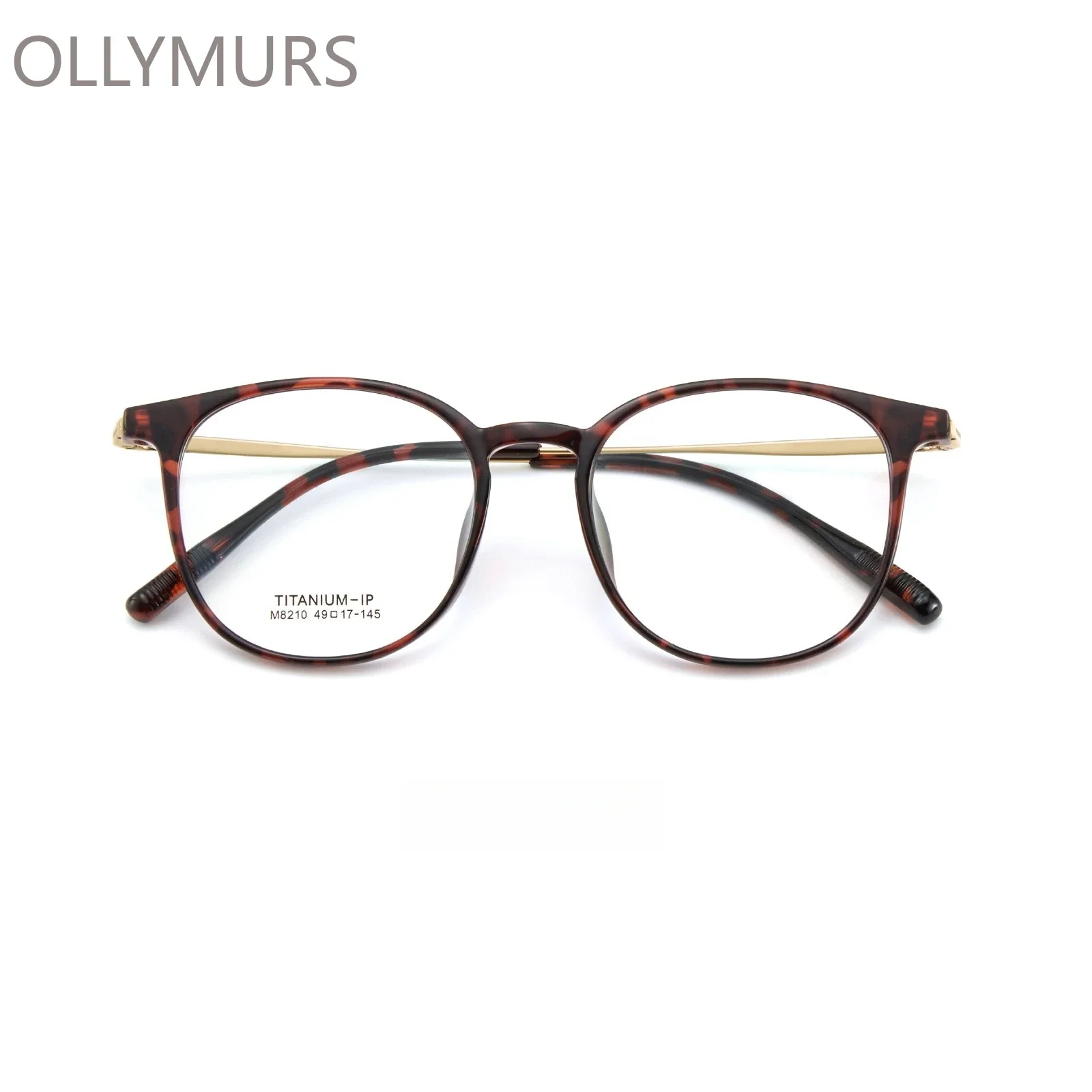 KIZN Fashion TR90 إطار نظارات من التيتانيوم النقي للنساء نظارات دائرية كلاسيكية خفيفة للغاية وصفة طبية صغيرة للرجال M8210