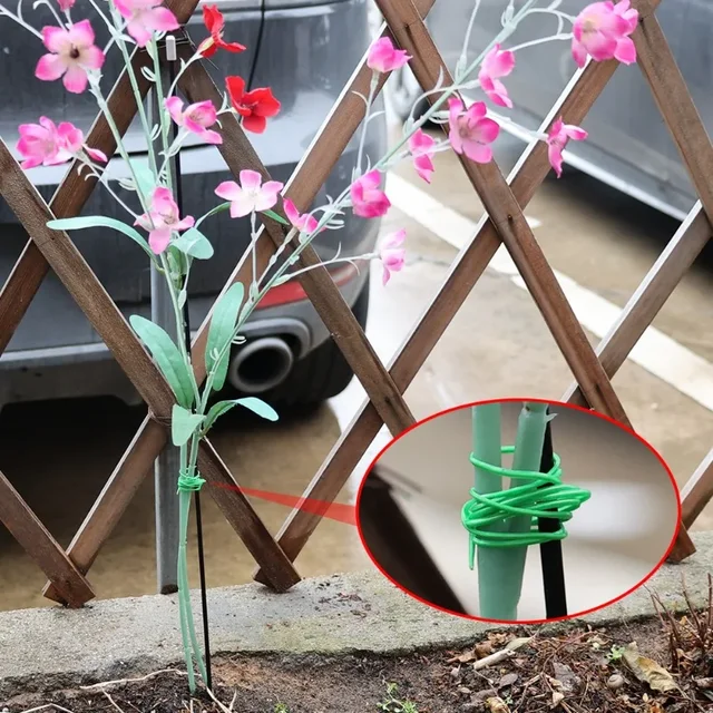 Plant Twist Ties Iron Wires Support Portable Garden Climbing Cane 1