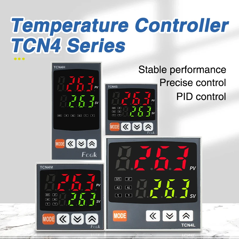 Digital Thermostat SSR+RELAY Output Universal Input TC4S TC4H TC4M PID Temperature Controller Regulator SSR Relay 110VAC 220V