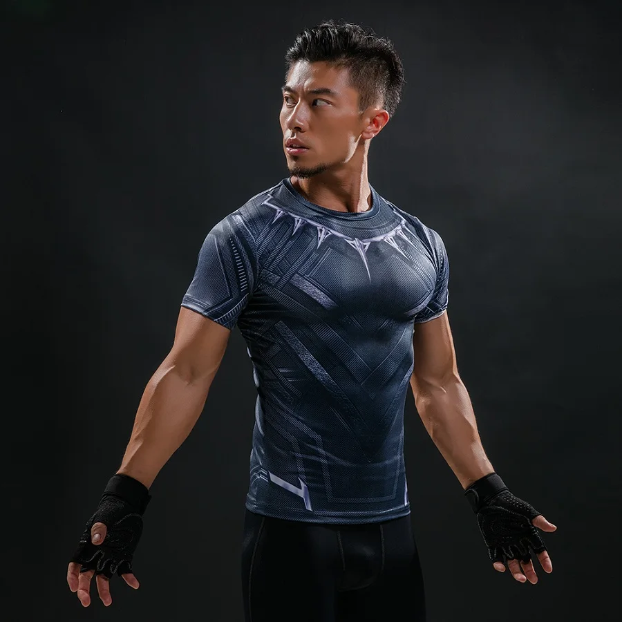 Hot Sale 3D Printed Comics T-shirt Men Summer Fashion Short Sleeve Tshirt Compression Cosplay Costume Men T Shirt Tops Tees