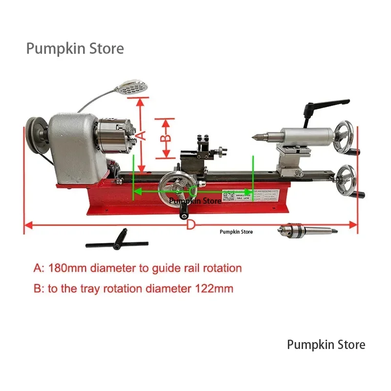 Mini Miniature Desktop Small Lathe/DIY /metal/clock/woodworking/wenwan Home Instrument Lathe