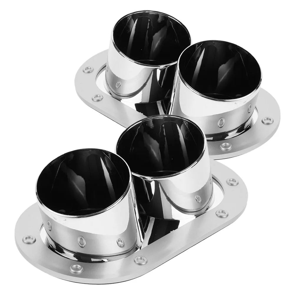 

2Pcs Universal Anti-Collision Car Bumper Decorative Exhaust Muffler Easy Installation Scratch Prevention Vehicle Safety Car