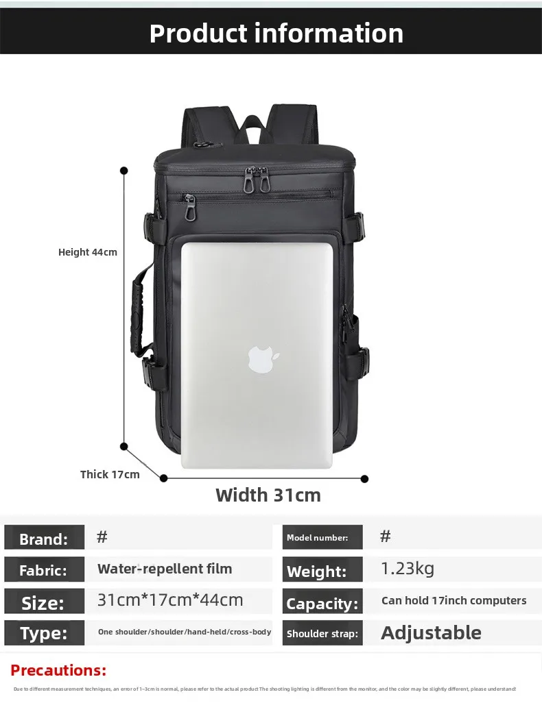 New Business Multi-functional Backpack, Outdoor Travel Backpack, Multi-purpose Large-capacity Single-shoulder Crossbody Bag