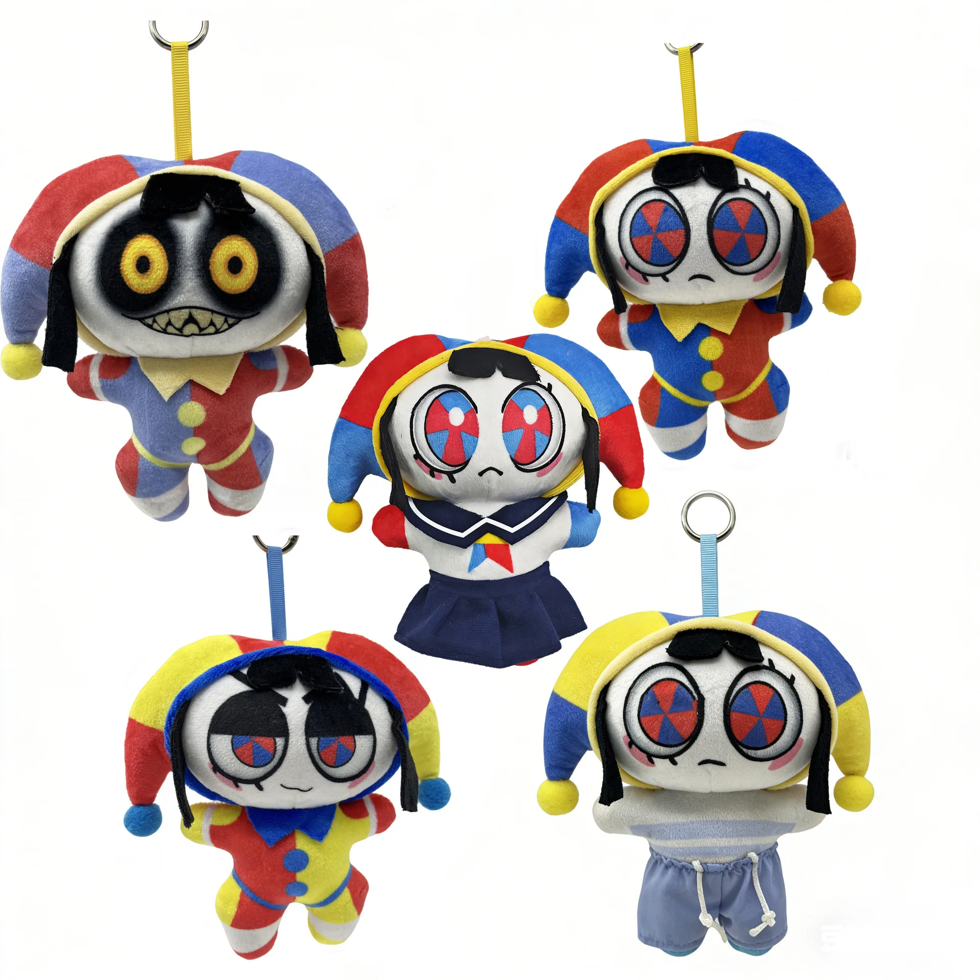 New model Magical Digital Circus Clown Plush Doll Pendant
