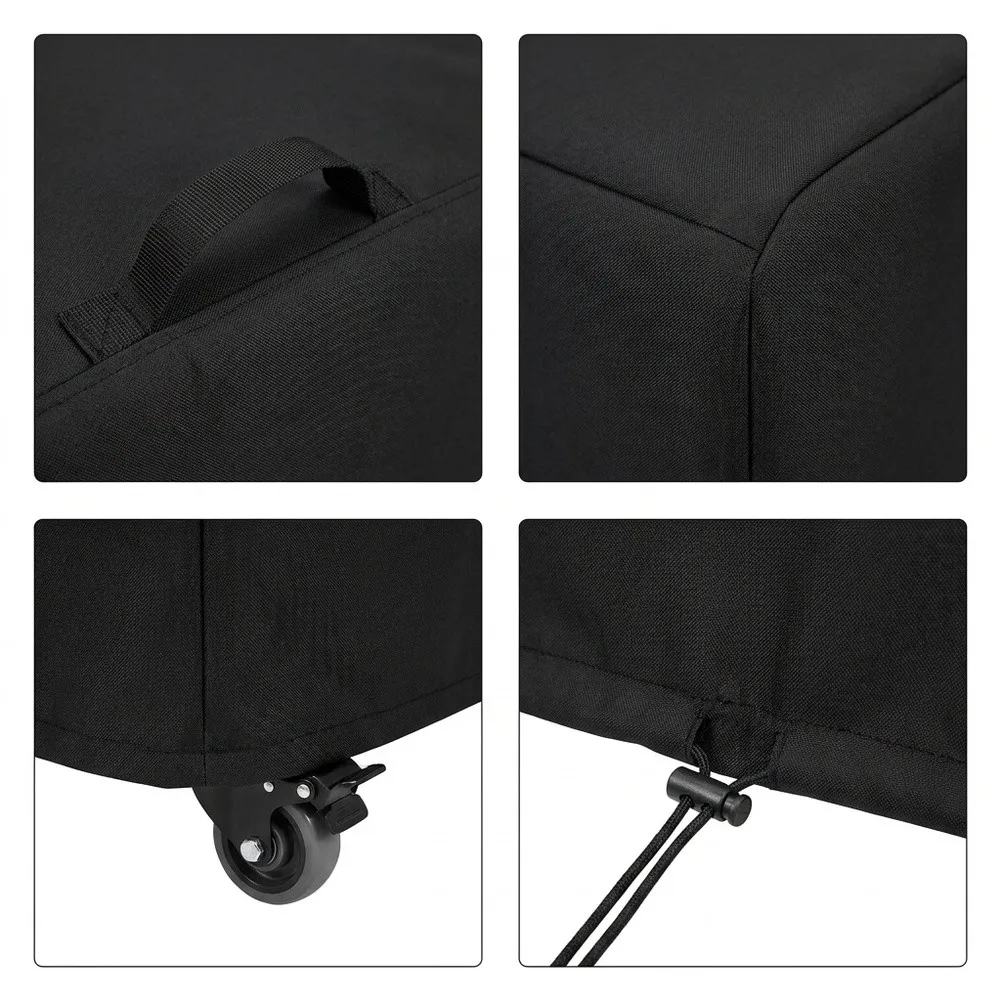 210D Oxford Fabric Patio Egg Rocking Chair Cover with Elastic Band for Outdoor Furniture Protection Against Rain Sun and Wind