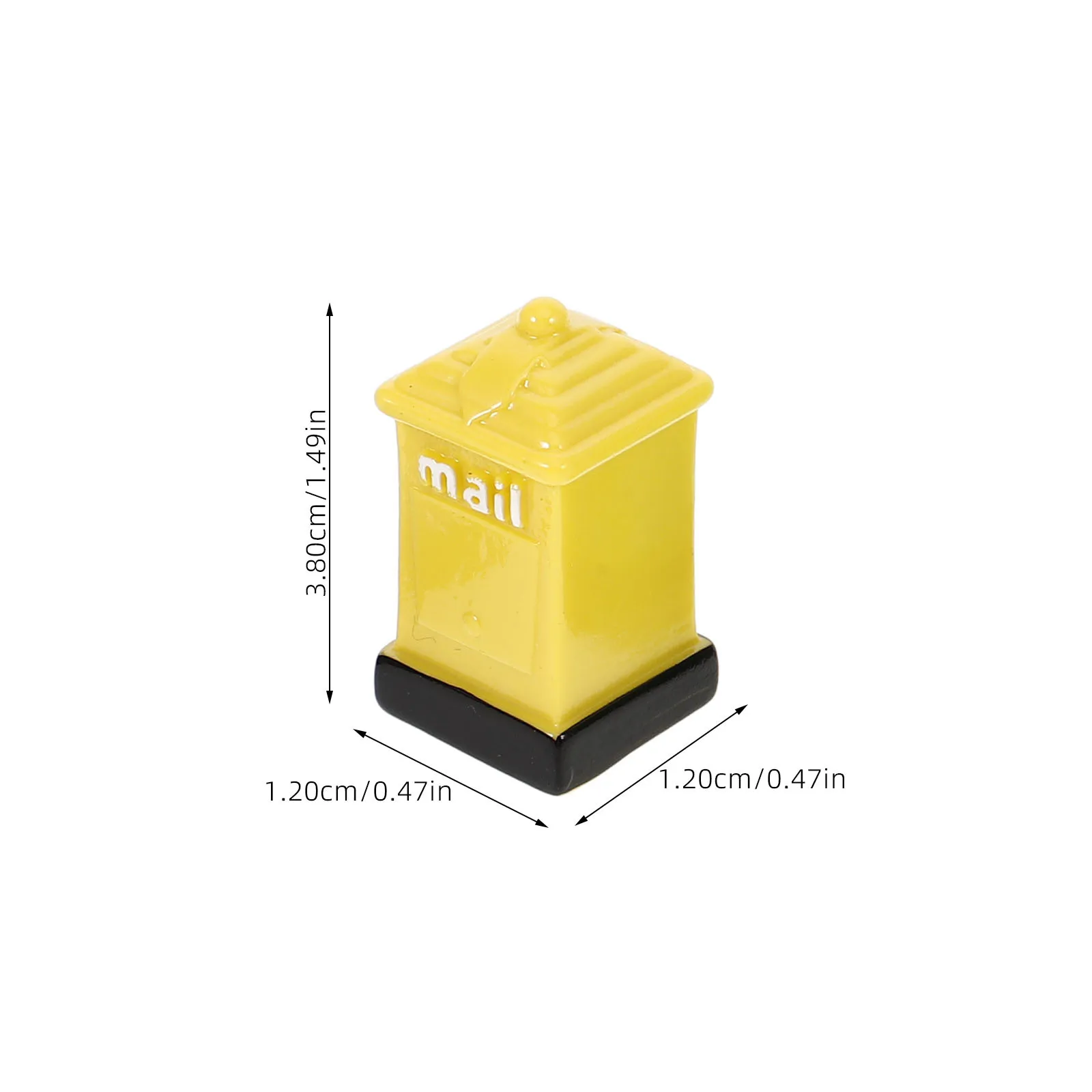4 Stück kleine Briefkasten, Ornamente, Harzmaterial, sicher, langlebig, Miniatur-Landschaftsbau-Dekoration, Mini-Briefkasten, Miniatur-Briefkasten