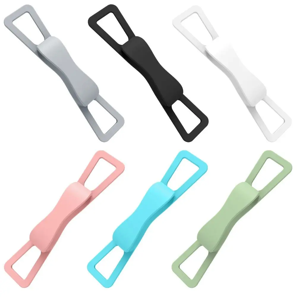 Grip Strap Phone Holder Band Desk Decor Support Tablet Handed Grip Strap Solid Color Elastic Bike Phone Clip Desktop Ornaments