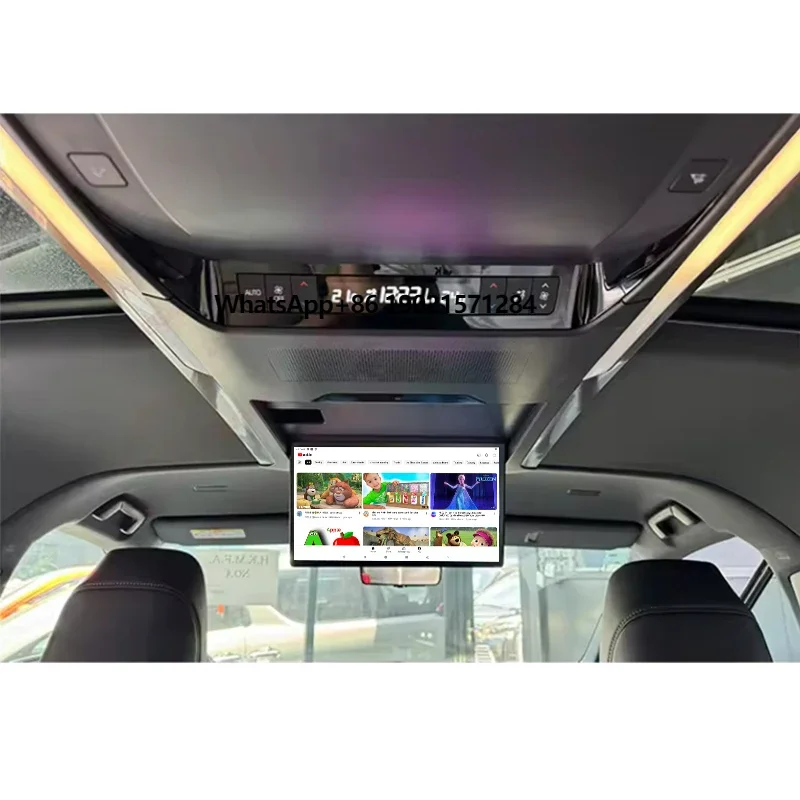 

14 Inch Special Car Roof 4K IPS Flip Down Screen Overhead Mount WiFi Android Youtube Player for Alpard 40 Series