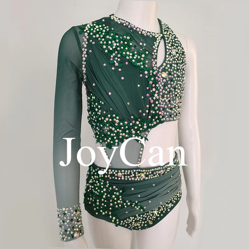 فستان رقص JoyCan غنائي مكون من قطعتين مطبوع ملابس أداء للفتيات لمرحلة الرقص والباليه للأداء