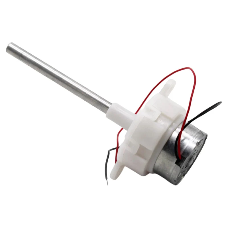 White Round DC 3V 6V 10RPM 21RPM Long Axis Electric Gear Motor Mini Electrical Reduction Motor Solar Motor