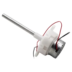 White Round DC 3V 6V 10RPM 21RPM Long Axis Electric Gear Motor Mini Electrical Reduction Motor Solar Motor