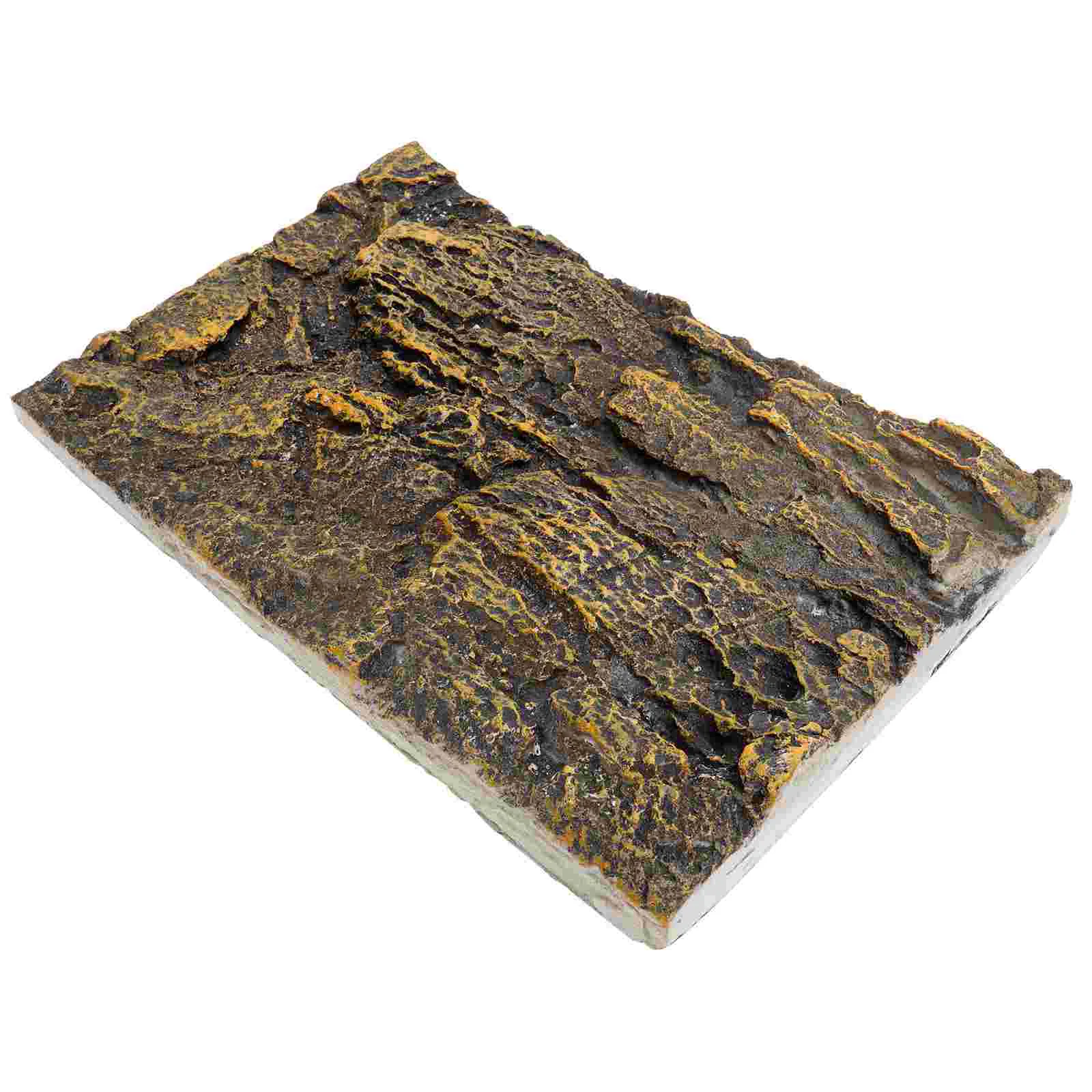 

Background Rock Slab Reptile Bark Decorative Terrarium 3d Tank Boards Enclosure for The Animal