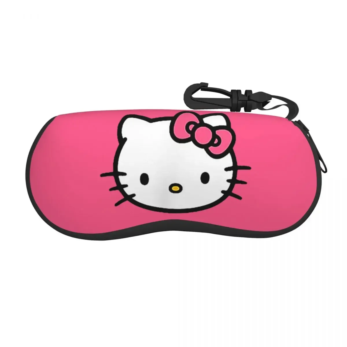 Hello Kitty Front And Back Logo Glasses Case New Eyewear Box Ins Eye Contacts Case