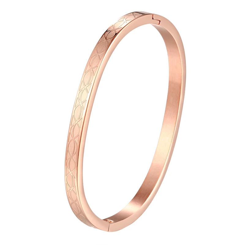 Diameter 5cm 5.8cm Cheap And Fine Gold Silver Color Woman And Kids Bangle Stainless Steel Bracelet Jewelry Family Gift