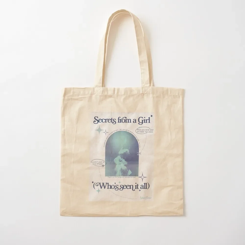 

Secrets from a Girl (Who's Seen it All) Tote Bag Women's bags female bag women bag