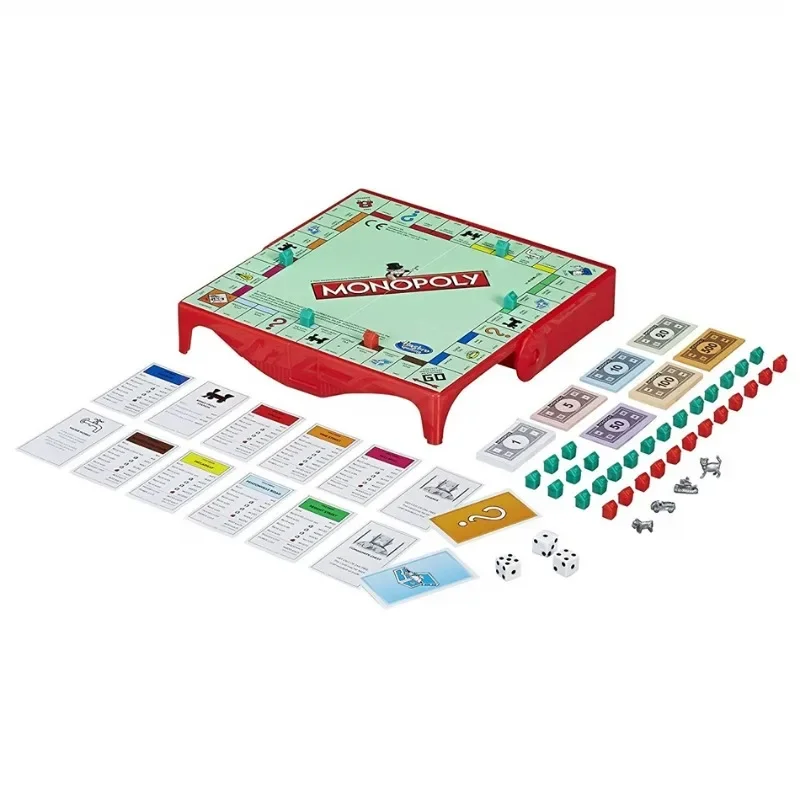 Hasbro Monopoly Property Tycoon Game Strategy Puzzle Game Travel Desktop Game Toys Collection Decoration Kids Christmas Gifts