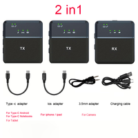SX9 Dual Lapel Mic Wireless Lavalier Microphone Professional Micro Tie For Iphone Mobile Cell Phone Youtube Stream Radio tiktok