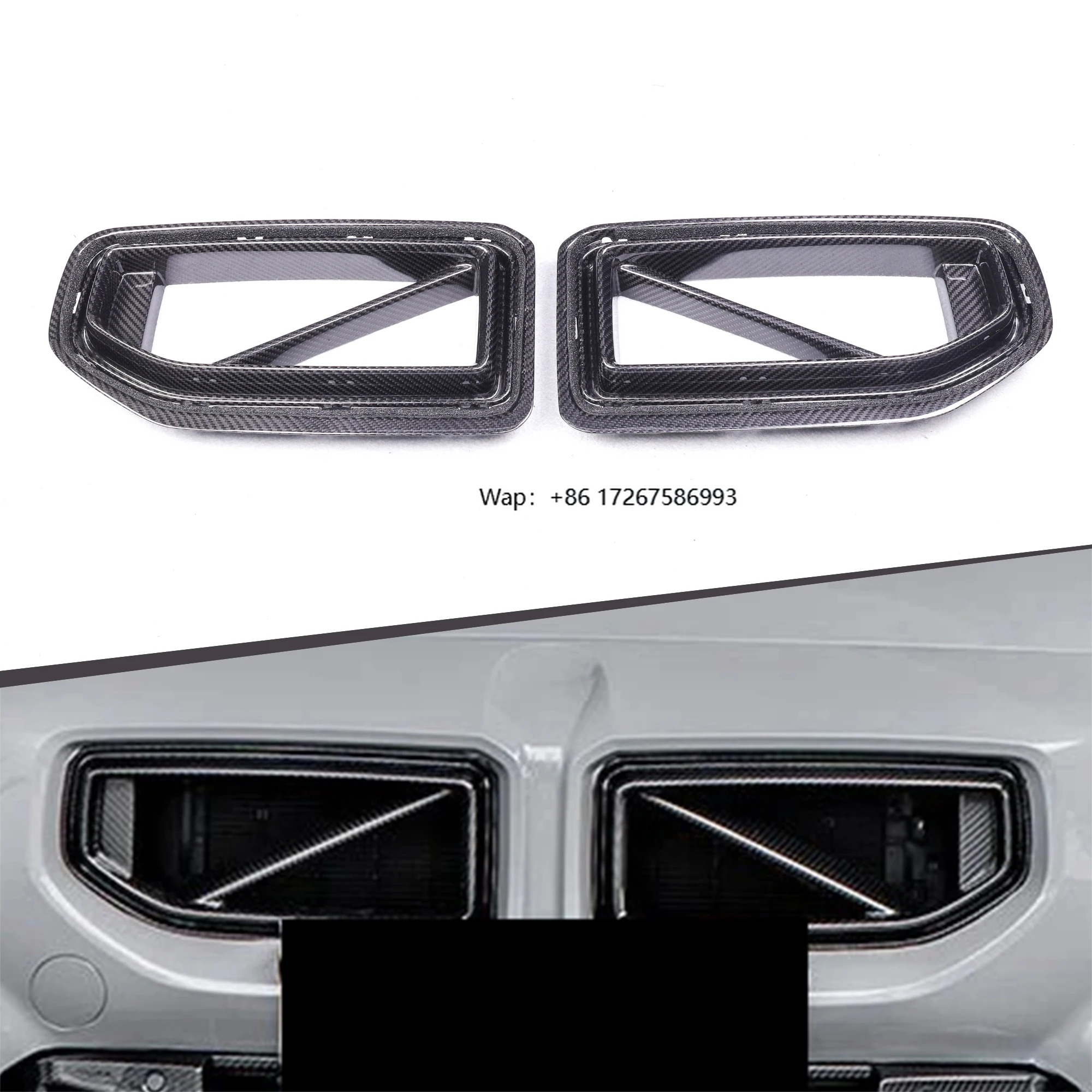 

Dry Carbon Fiber Front Upper Grille Bumper Grills for M2 G87 2022+