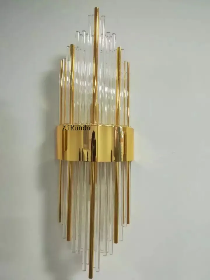 โคมไฟติดผนัง LED ดีไซน์ใหม่ หรูหรา ทันสมัย รุ่น G9 ประดับคริสตัล สำหรับตกแต่งภายในบ้าน